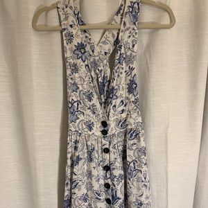 Forever 21 Floral overall dress